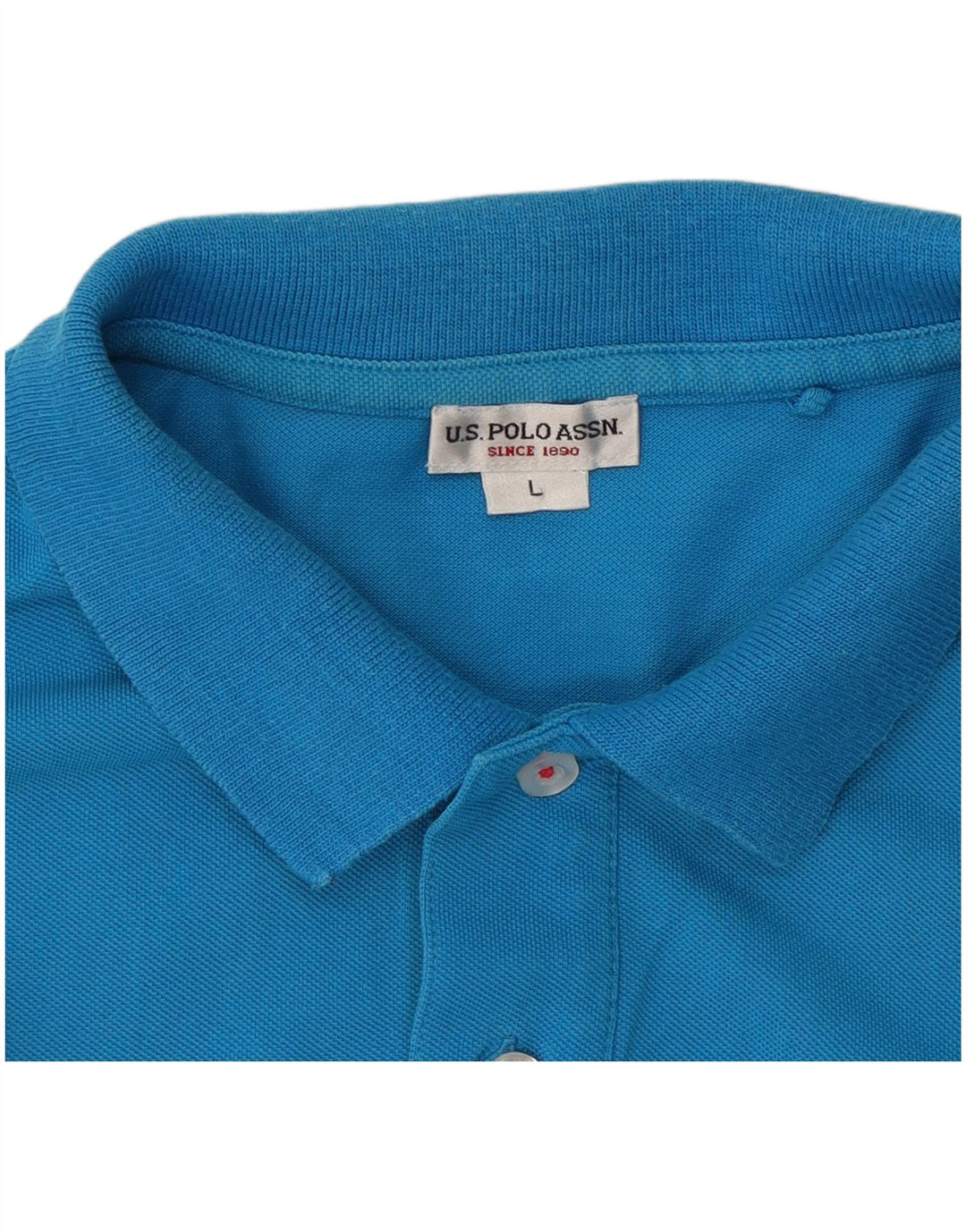 ASSN DE POLO DE EE. UU. Polo para hombre azul grande