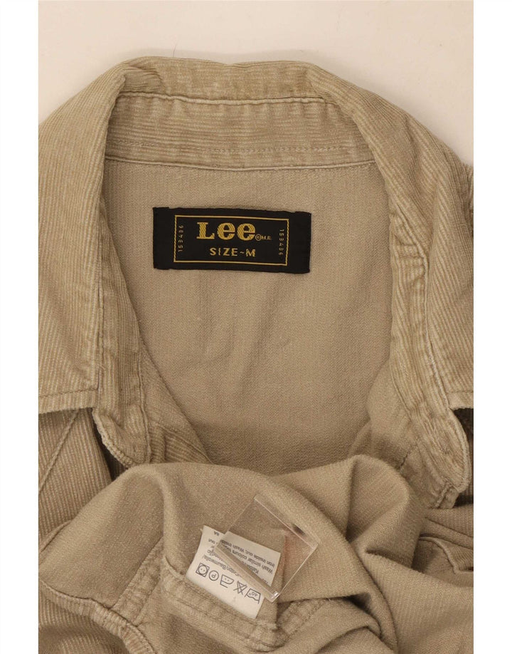 Camisa De Pana De Algodón Beige Medio Lee Hombre