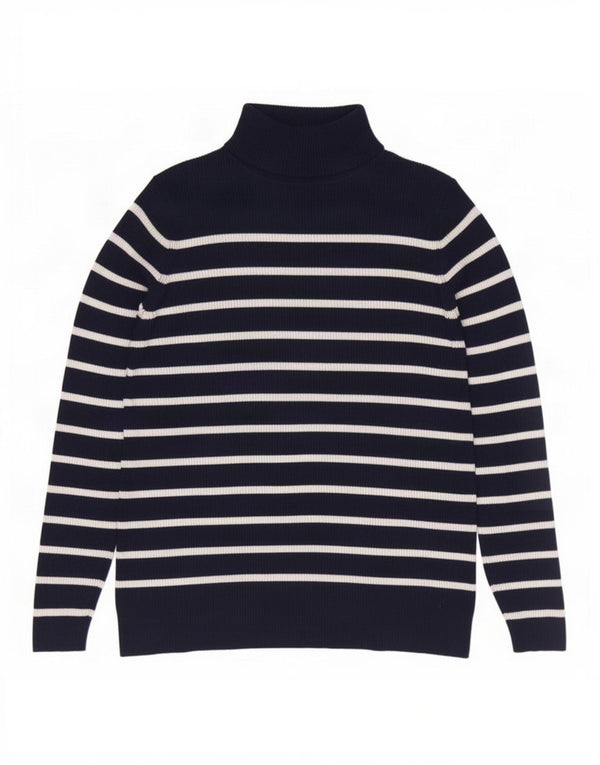 Marks & Spencer Jersey con Cuello Alto para Mujer UK 20 2XL Azul Marino