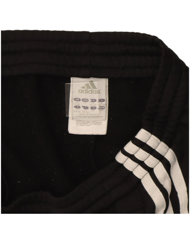 Adidas Pantalones de chándal para mujer UK 8/10 Small Negro Poliéster