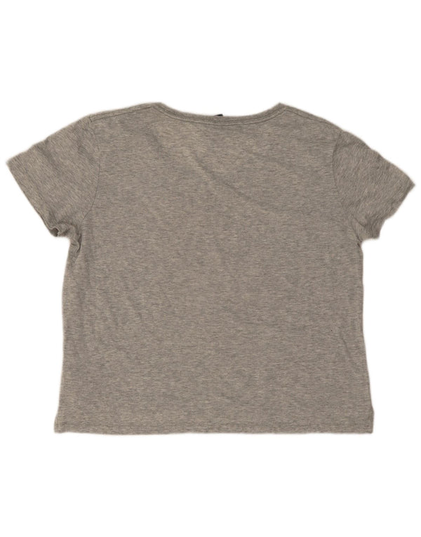 Nike Camiseta gráfica extragrande para mujer UK 6 XS Gris moteado