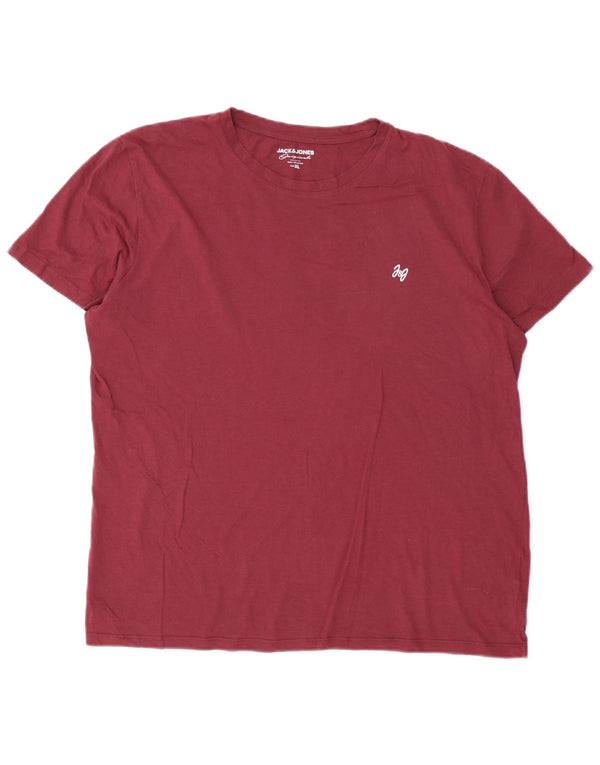 Jack & Jones Hombre Camiseta Top XL Burdeos
