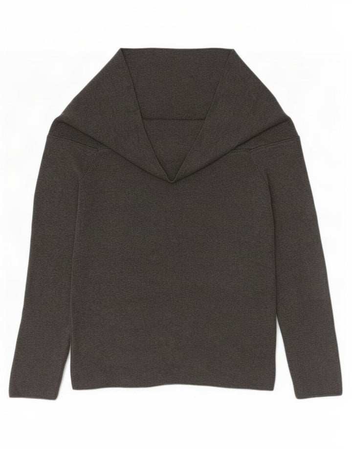 Marks & Spencer - Jersey con cuello vuelto para mujer, talla 40, viscosa gris medio