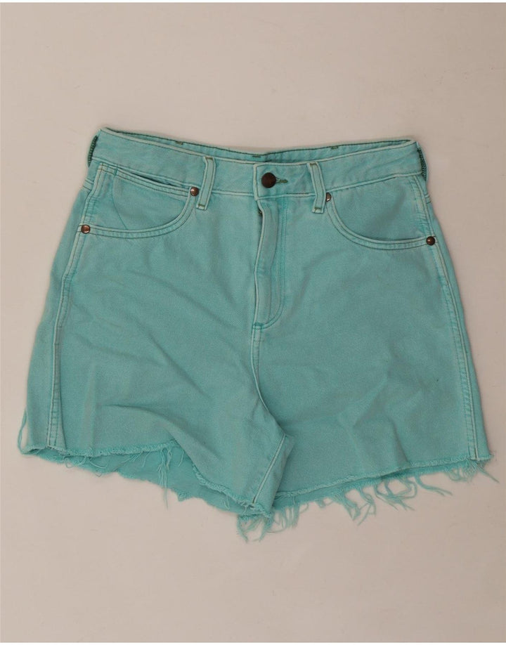WRANGLER Pantalones cortos vaqueros para mujer W28 Algodón turquesa medio