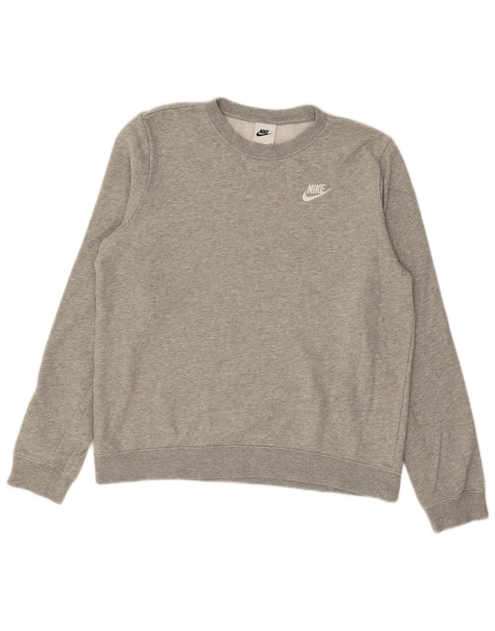 NIKE Hombre Sudadera Jumper Small Gris Algodón