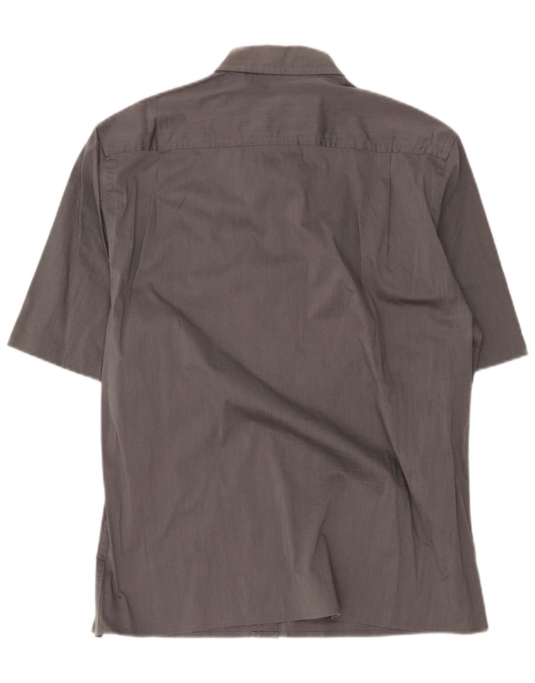 Camisa Dkny Hombre Manga Corta Algodón Gris Grande