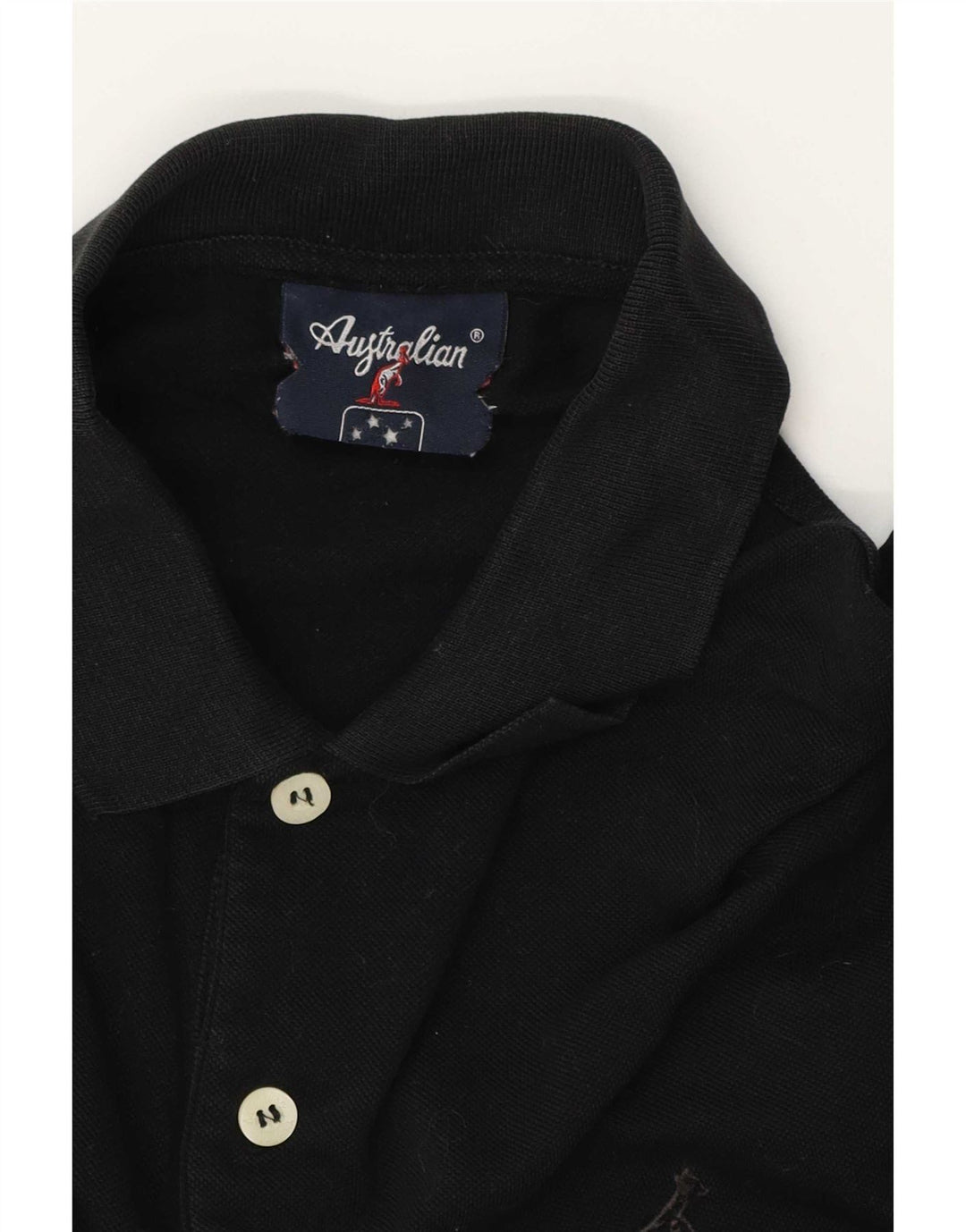 AUSTRALIAN L'ALPINA Polo para hombre IT 50 Mediano Negro
