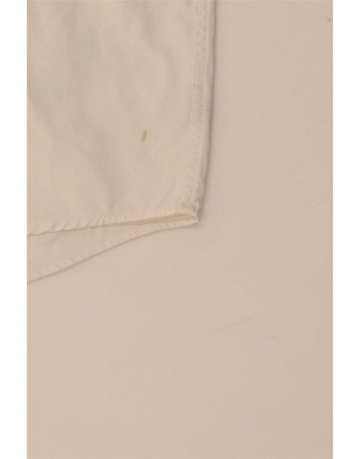 Camisa Lacoste Hombre Manga Corta Talla 39 Mediana Algodón Blanco