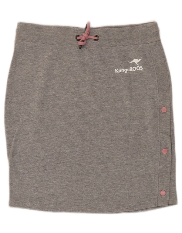 Kangaroos Falda para mujer Reino Unido 10 Pequeño algodón moteado gris