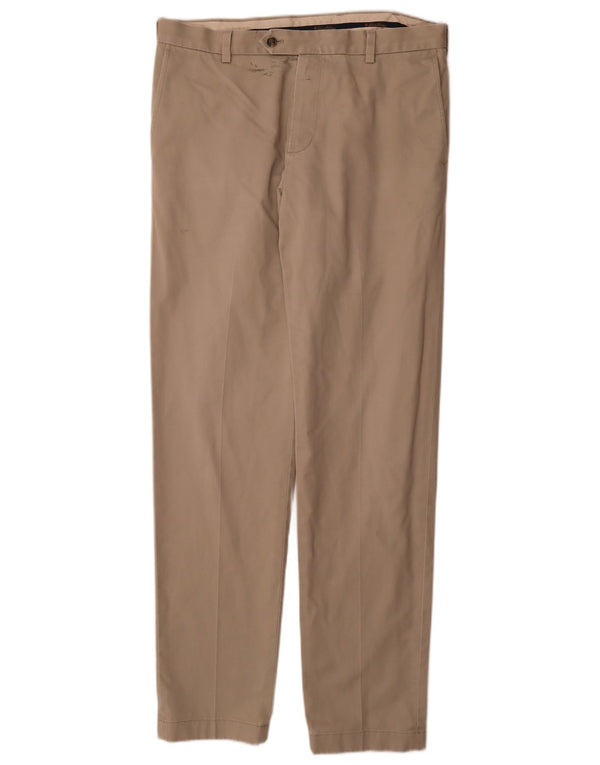 Brooks Brothers Pantalones chinos ajustados para hombre W34 L34 Algodón beige
