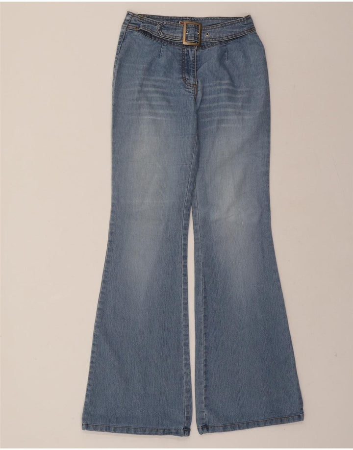 EXPLORER Womens Flared Jeans UK 10 Small W28 L34 Blue Cotton Vintage Explorer and Second-Hand Explorer from Messina Hembry 