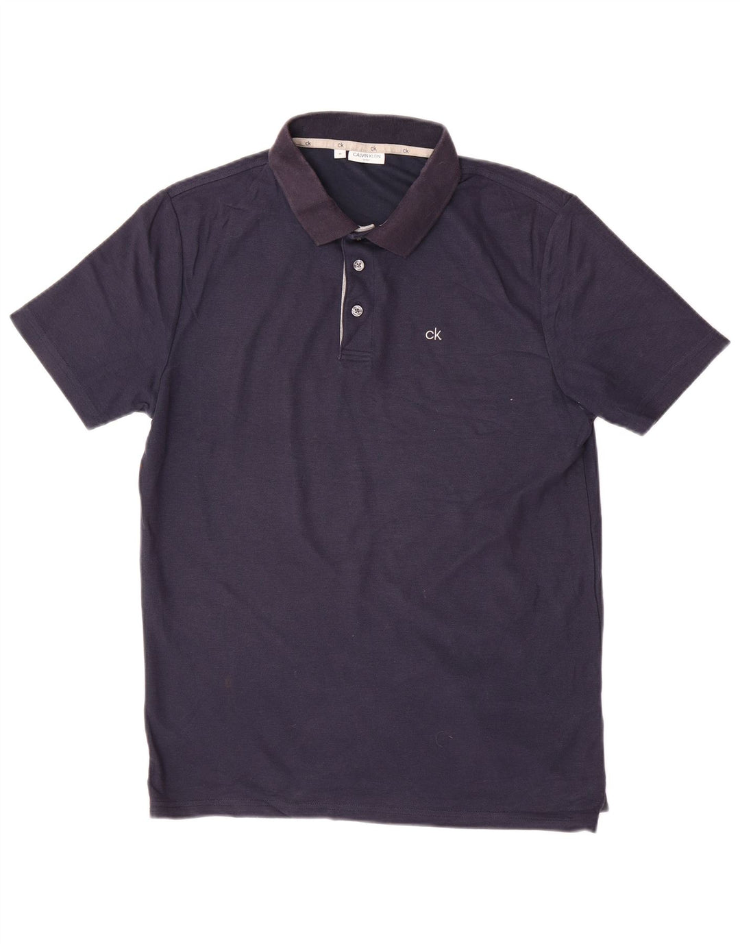 CALVIN KLEIN Polo para hombre de algodón azul marino mediano