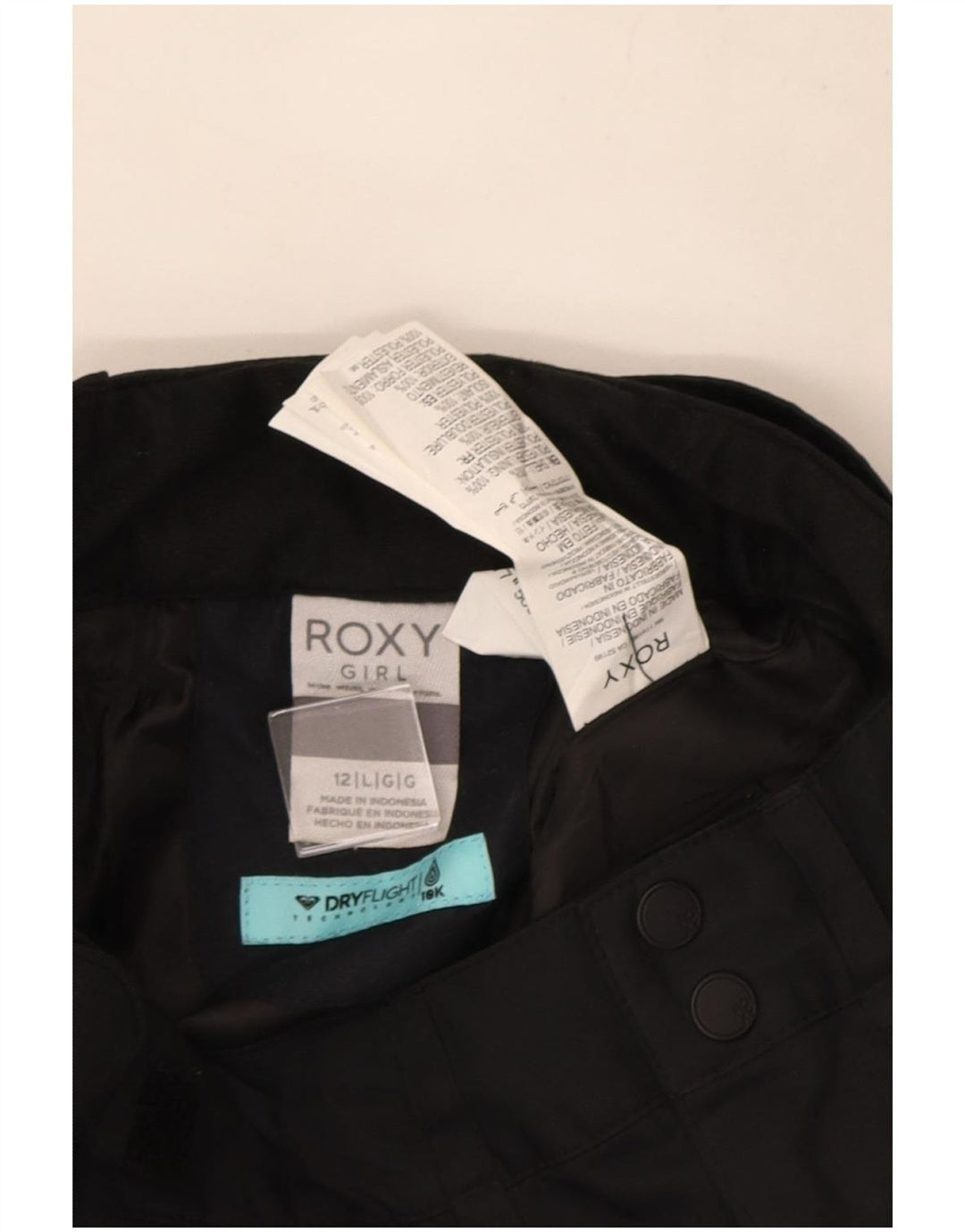 Roxy Pantalones de esquí para niña 11-12 años Grande Negro