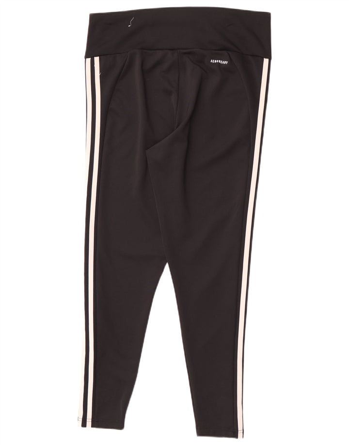 Adidas Mujer Aeroready Leggings UK 16/18 Grande Negro Poliéster