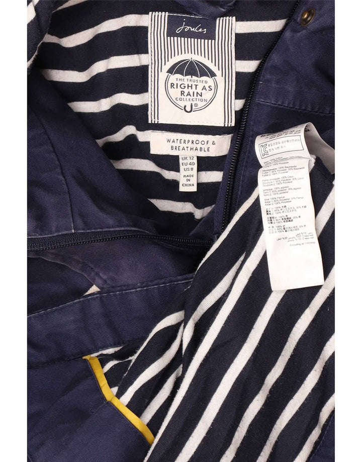 Chaqueta impermeable con capucha para mujer Joules UK 40 Medium Azul marino Algodón