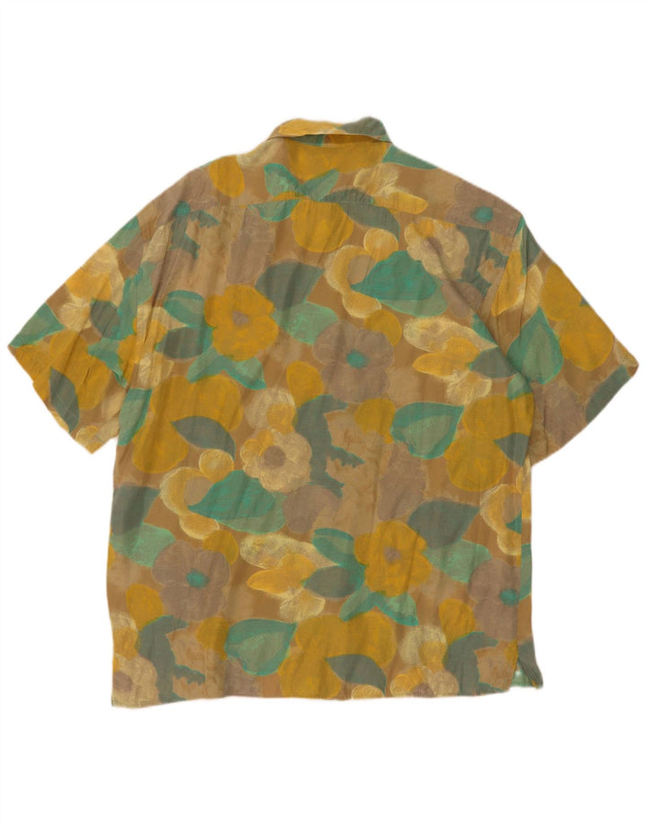 Ciao Hombre Camisa De Manga Corta Small Yellow Floral