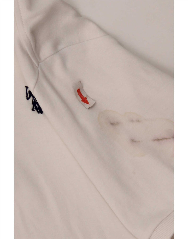 Asociación de Polo de EE. UU. Camisa Hombre Mediana Algodón Blanco
