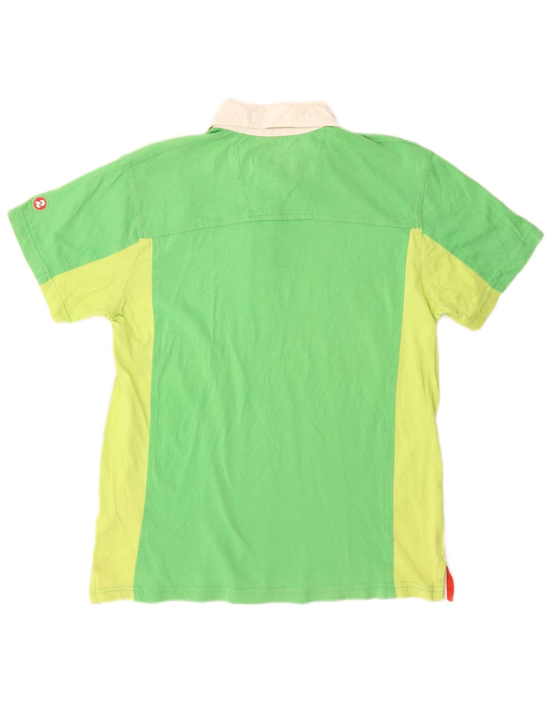 INVICTA Polo para hombre de algodón color block verde medio
