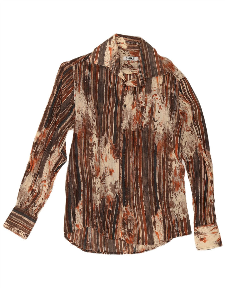 Camisa Sonny Bono Hombre Marrón Medio A Rayas