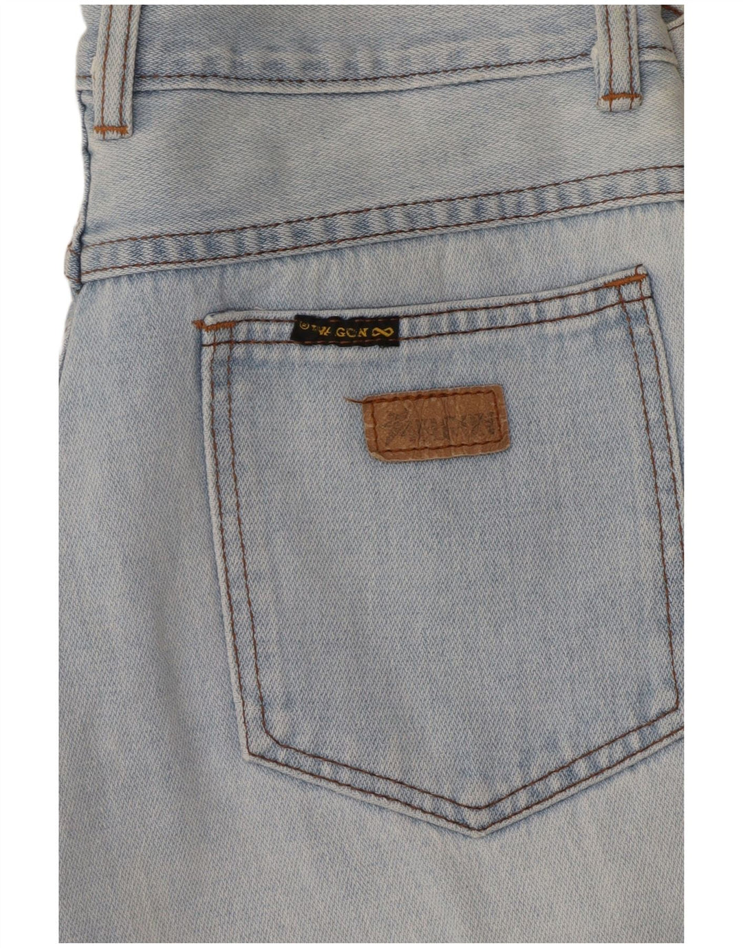 VINTAGE Vaqueros cónicos de cintura alta para mujer W26 L26 Azul