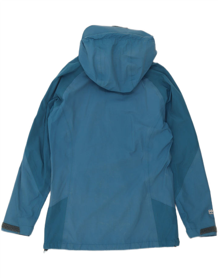 Berghaus Chaqueta impermeable extragrande con capucha para mujer UK 40 Small Blue Colourblock