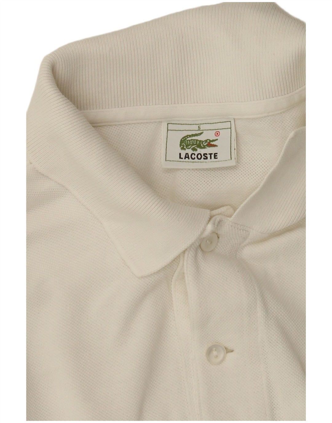 LACOSTE Polo para hombre talla 5 grande beige