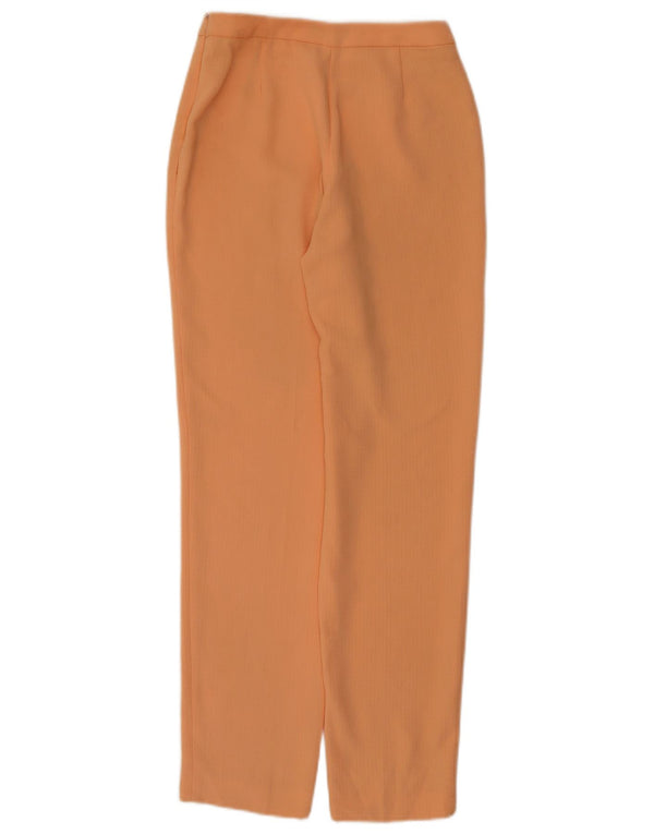 Vintage mujer cónico pantalones casuales EU 36 Pequeño W26 L28 Naranja