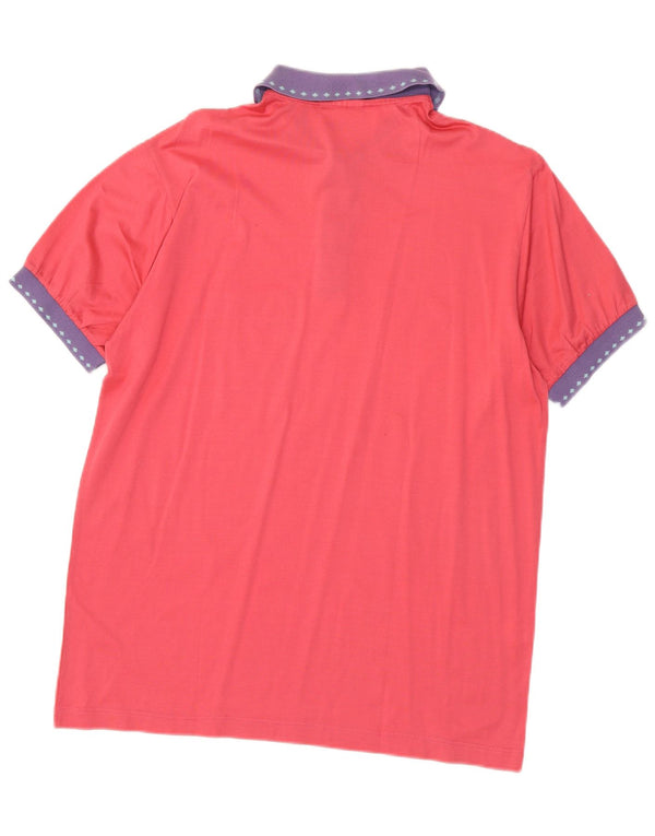 AUSTRALIAN L'ALPINA Polo para hombre IT 52 Algodón color block rosa grande