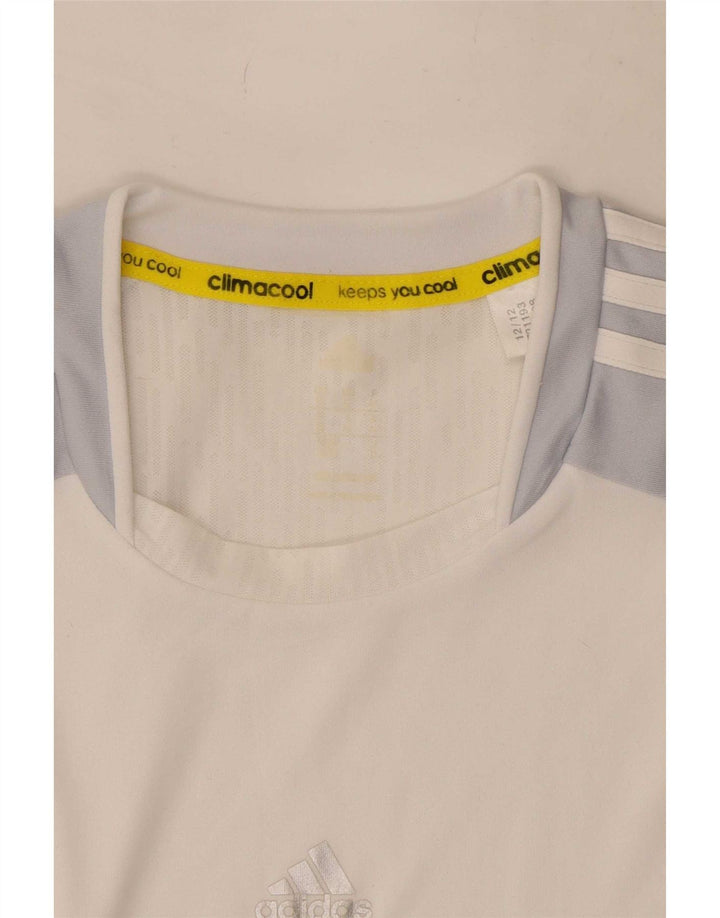 Adidas Hombre Climacool Chaleco Top Medio Blanco Colorblock