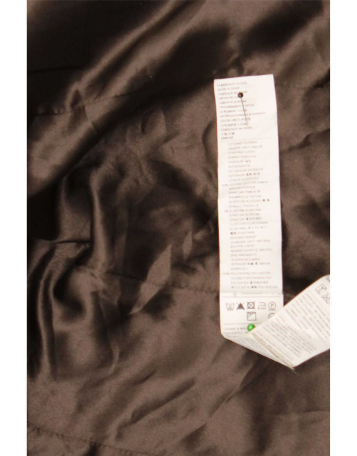 Cazadora Bomber Benetton Mujer IT 46 Grande Gris Algodón