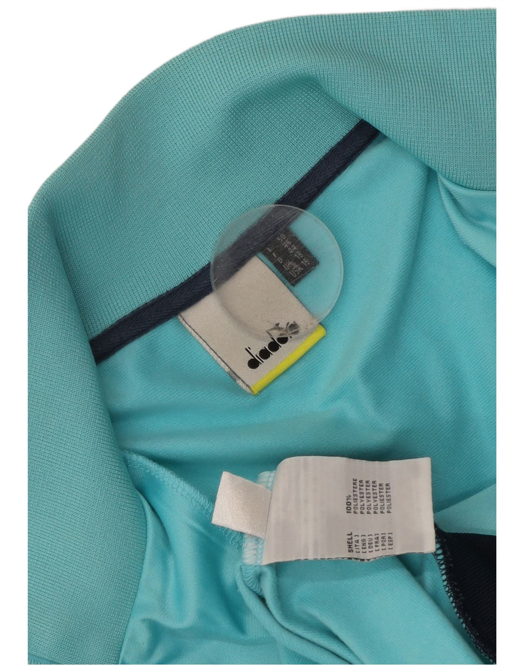 Diadora Chaqueta de chándal para mujer ES 40 XL Poliéster color block azul