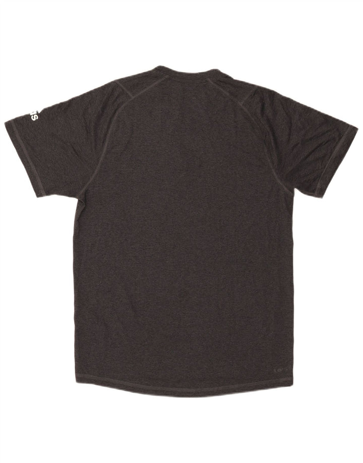 Adidas Hombre Aeroready Graphic Camiseta Top Pequeño Gris Poliéster