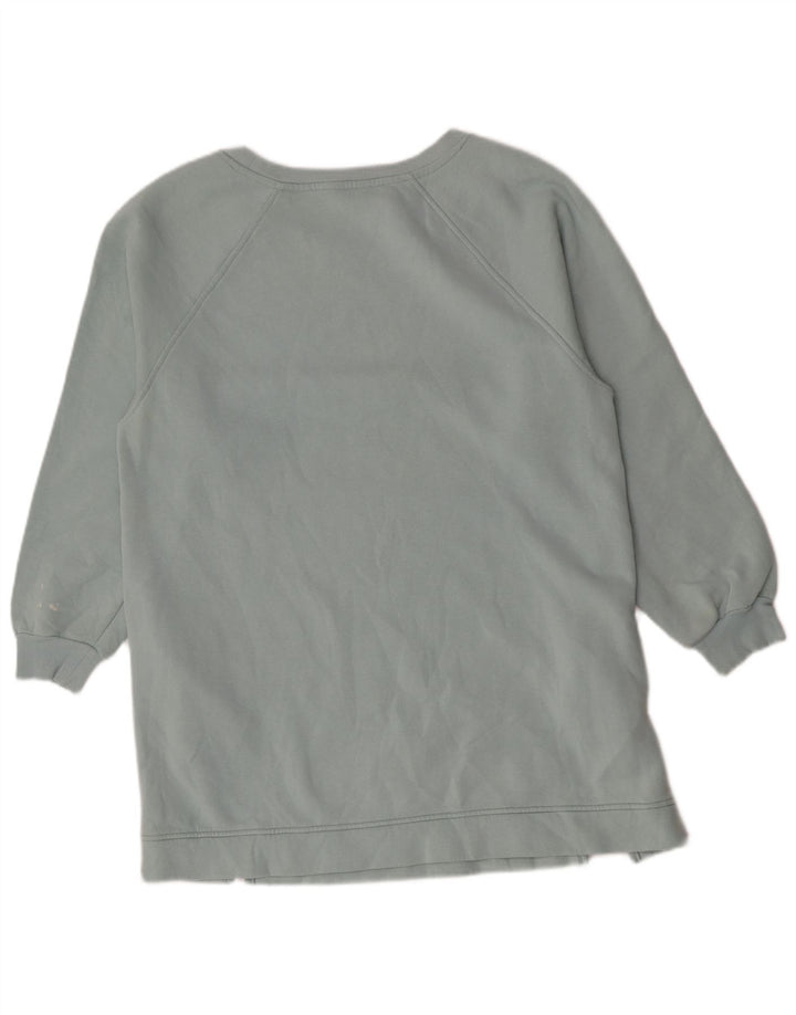 Marks & Spencer Sudadera Larga para Mujer Jersey UK 44 Algodón Azul Medio
