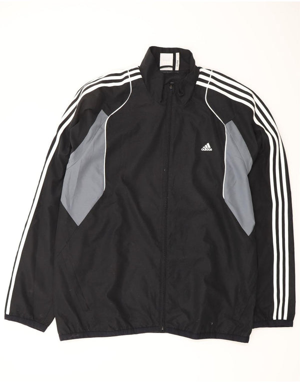 ADIDAS Chaqueta impermeable Climalite para hombre 2XL Poliéster color negro
