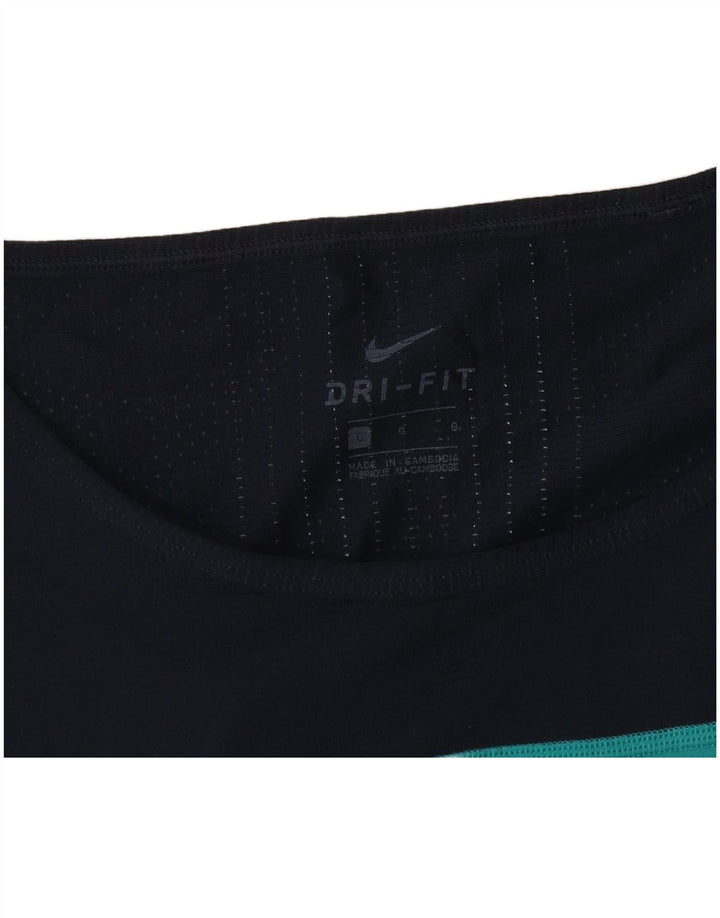 Nike Camiseta sin mangas Dri Fit Graphic para hombre, talla grande, color azul marino