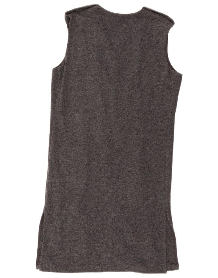 MARKS & SPENCER Suéter tipo cárdigan sin mangas para mujer UK 8 Small Grey
