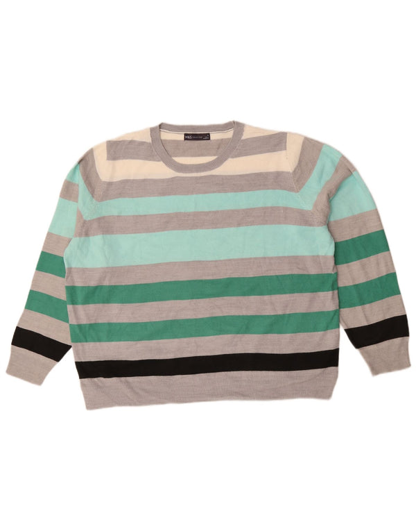 Marks & Spencer Jersey de Cuello Redondo para Mujer UK 20 2XL Multicolor