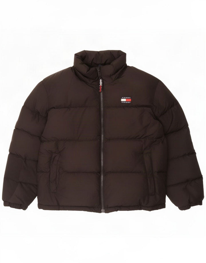 Tommy Hilfiger Chaqueta acolchada para hombre UK 40 Grande Poliéster negro