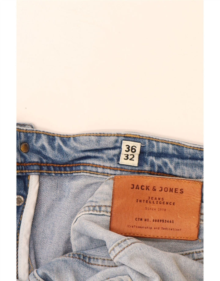 JACK & JONES Vaqueros rectos para hombre W36 L32 Algodón azul