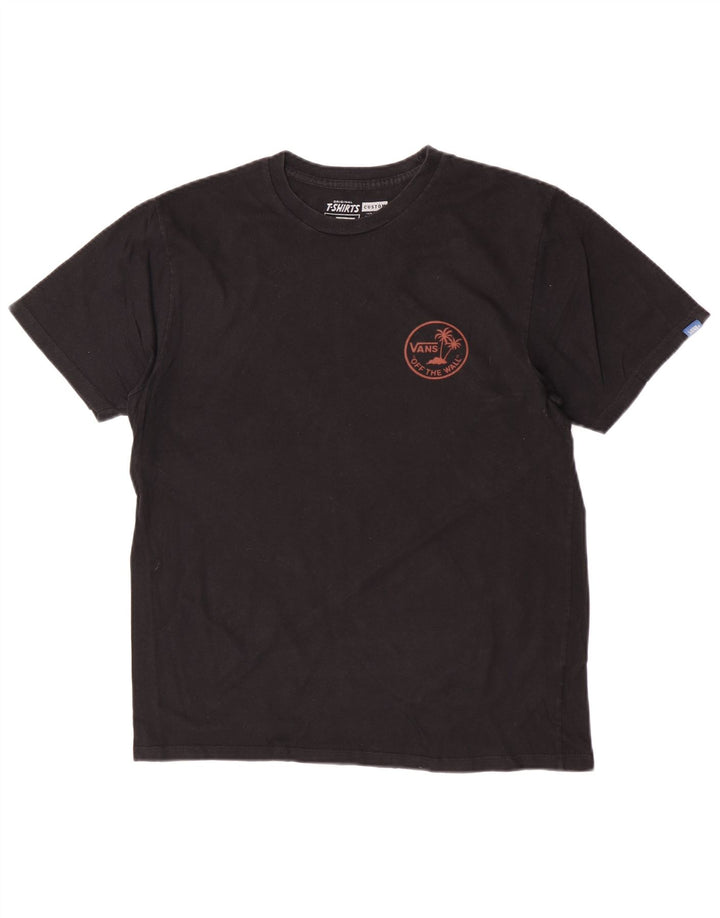 Vans - Camiseta gráfica para hombre, talla mediana, algodón negro