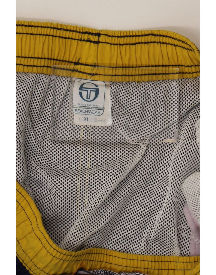 Sergio Tacchini Bañador Hombre XL Azul Marino Colorblock Poliamida