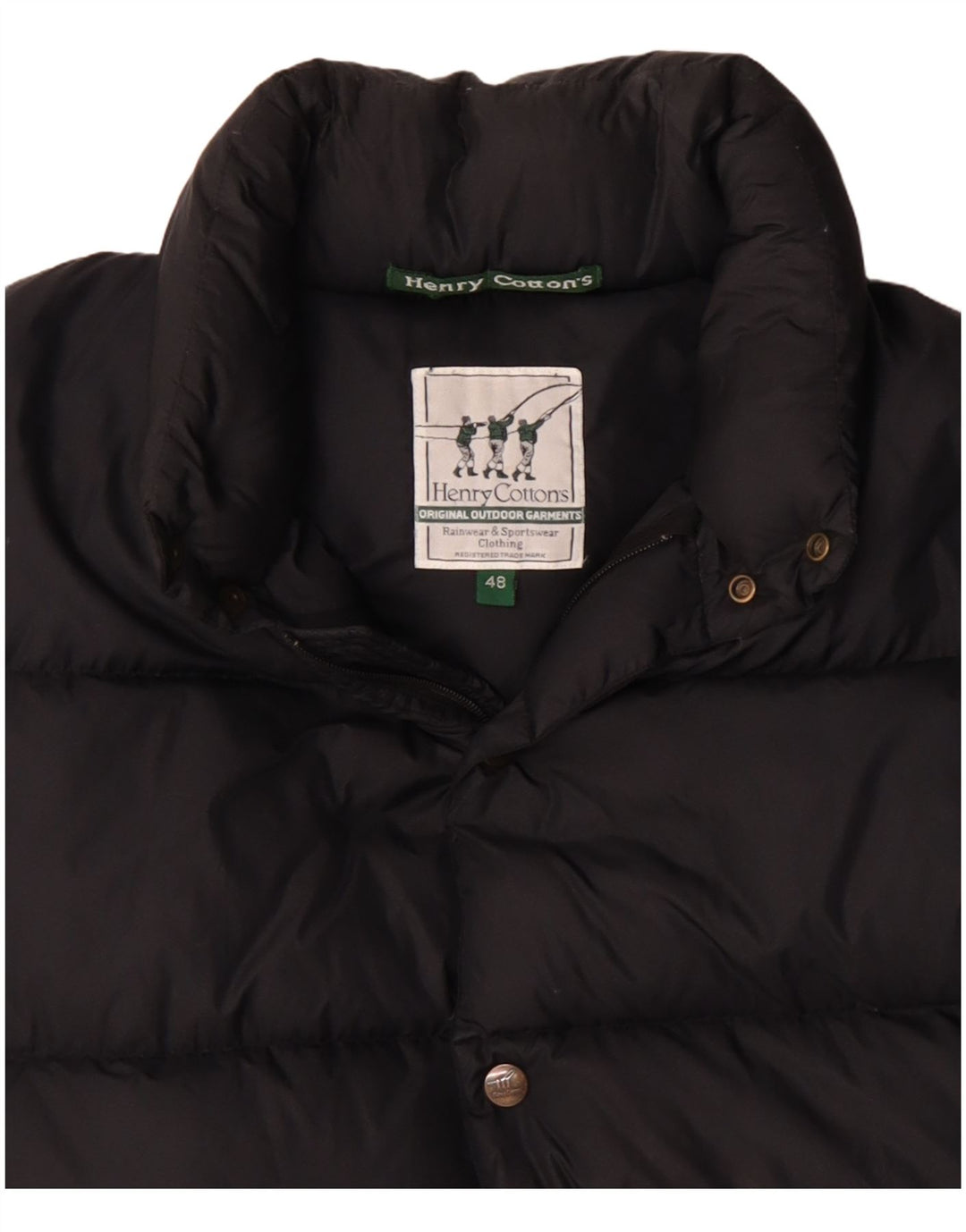 HENRY COTTONS Chaqueta acolchada holgada para hombre IT 48 Medium Black