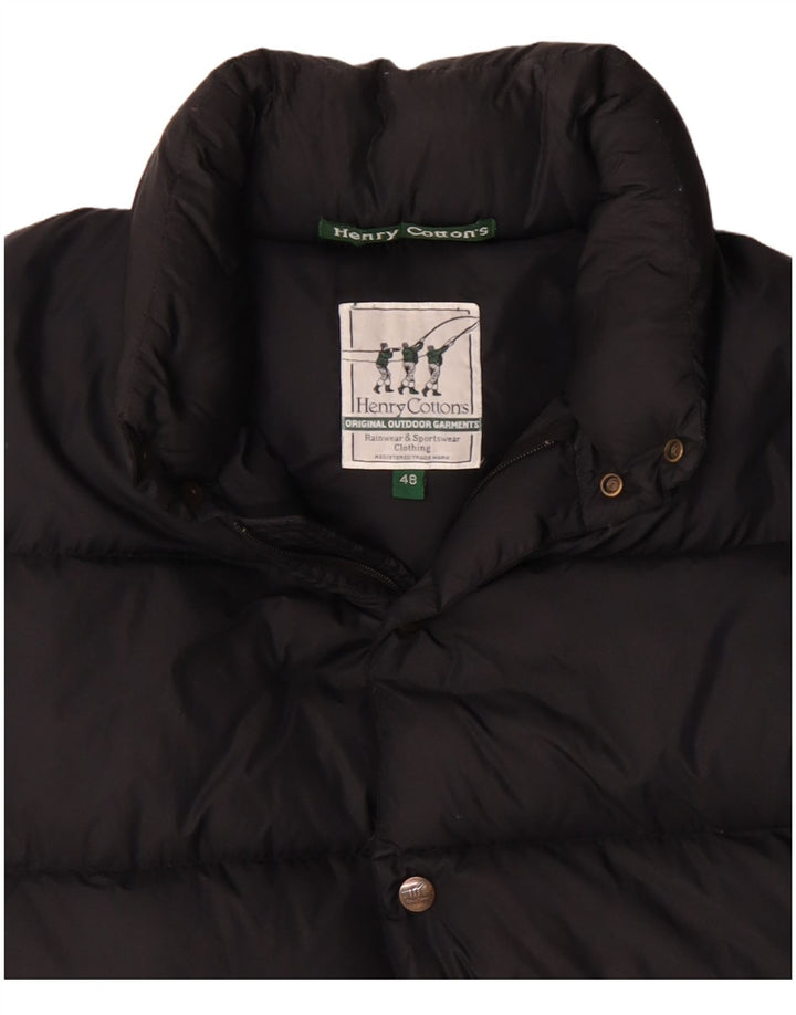 HENRY COTTONS Chaqueta acolchada holgada para hombre IT 48 Medium Black