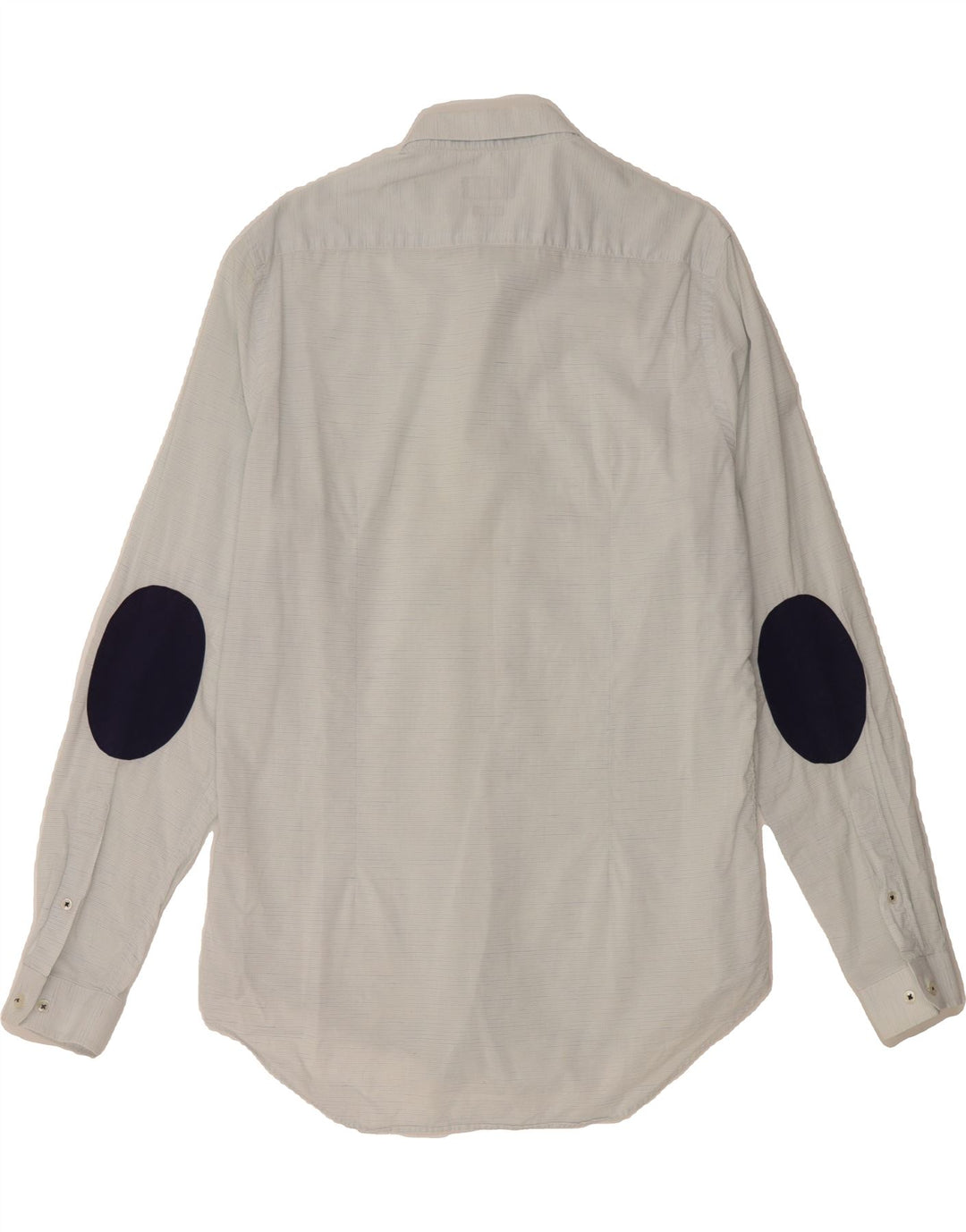 ZARA Mens Shirt Large Grey Pinstripe Vintage Zara and Second-Hand Zara from Messina Hembry 