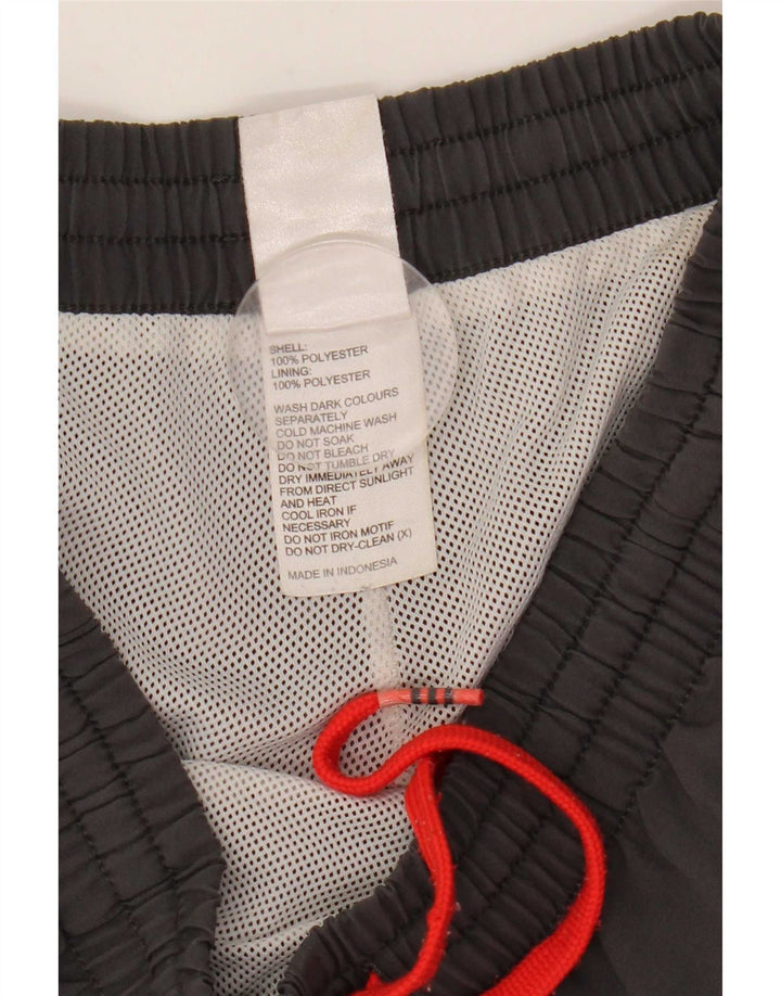 Adidas Mens Climalite Graphic Sport Shorts Pequeño Gris Poliéster