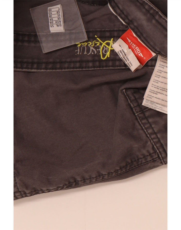 HERO BY JOHN MEDOOX Bermudas tipo cargo para hombre UK 43 Large W36 Algodón gris