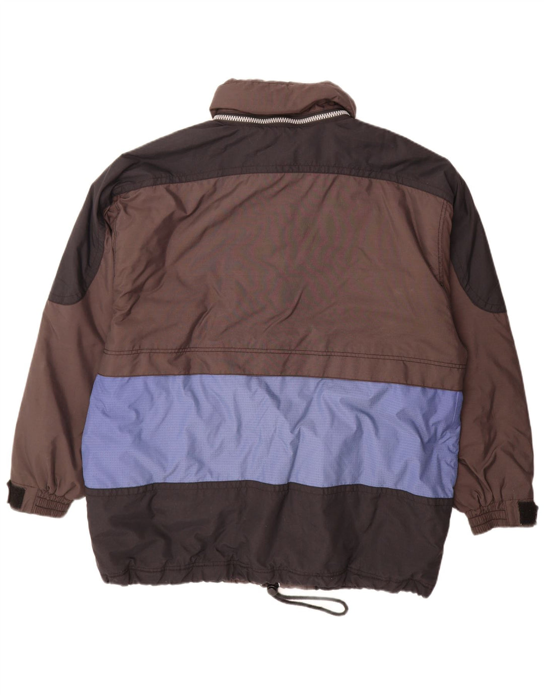 C&A Chaqueta de esquí con capucha Rodeo para hombre UK 44 2XL Nylon color block marrón