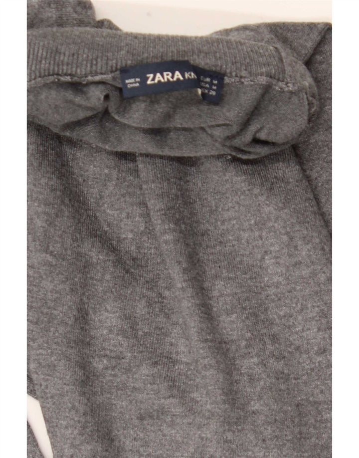 Zara - Jersey con cuello vuelto para mujer, talla 40, color gris medio