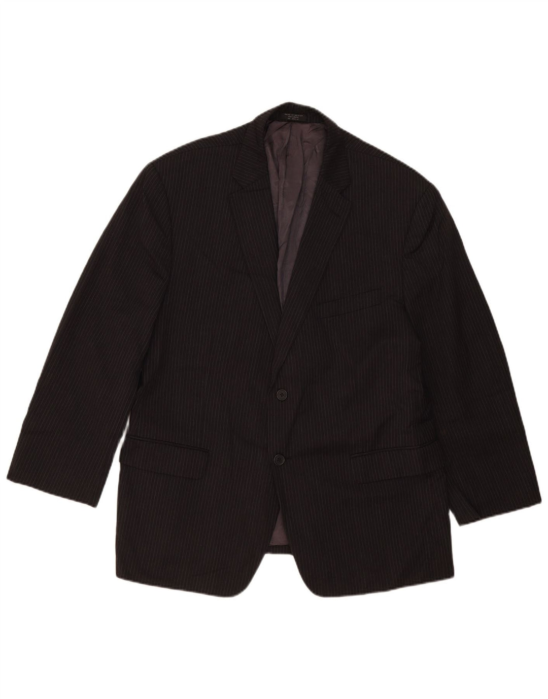 Tommy Hilfiger Chaqueta tipo blazer de 2 botones para hombre Reino Unido 40 Grande Lana a rayas negras