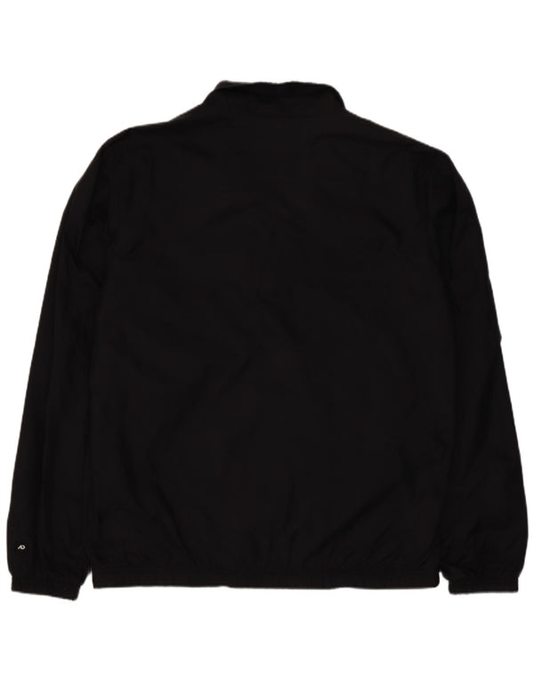 Nike Chaqueta de chándal para hombre UK 38/40 Medium Black Colourblock Nylon